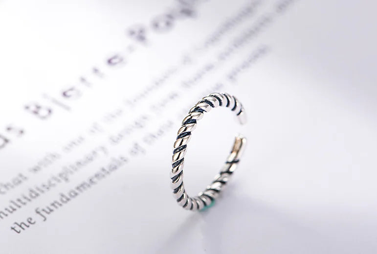 Braided Ring, Twisted Ring, Korean Style Ring