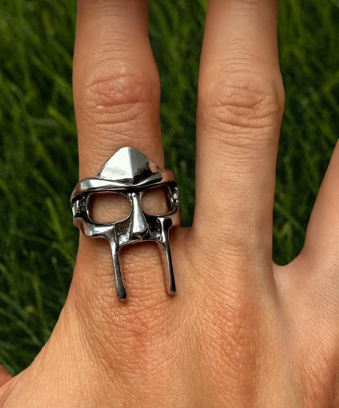 MF Doom Mask Ring – Hip Hop Jewelry Inspired by the Legend