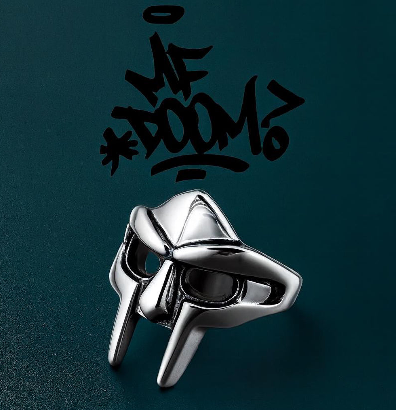 MF Doom Mask Ring – Hip Hop Jewelry Inspired by the Legend
