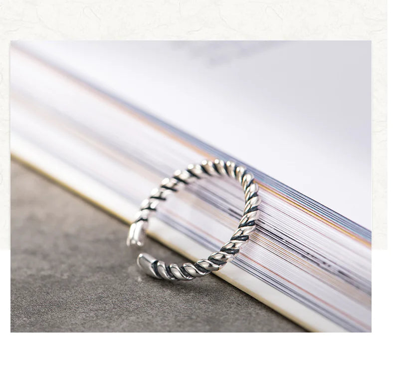 Braided Ring, Twisted Ring, Korean Style Ring