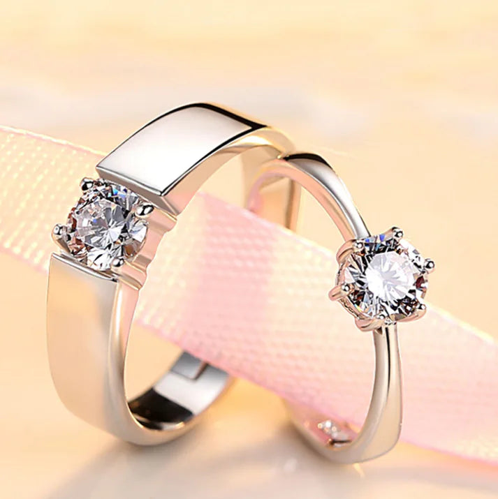 Engagement Ring, Couple Ring, Single Diamond Ring
