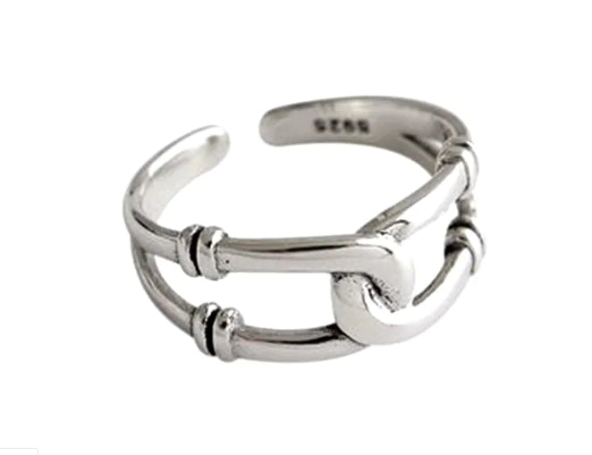 Open Ring, Cross Ring, Chain Ring Set