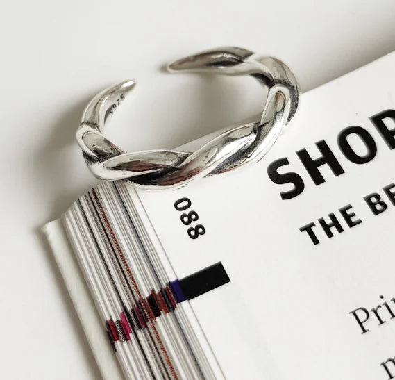 Open Ring, Twisted Ring, Wave Pattern Ring