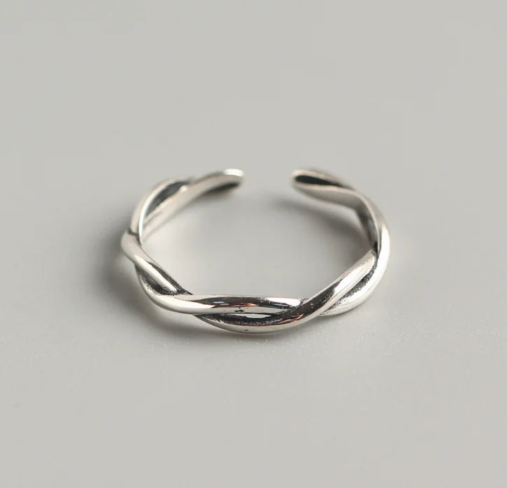 Open Ring, Twisted Ring, Wave Pattern Ring